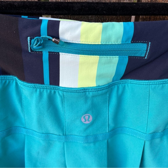 Lululemon Run Pace Setter Skort In Blue Surge Sz 10 - Picture 3 of 16